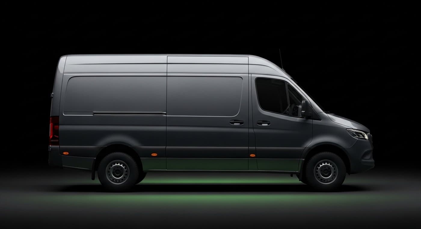 Large van — plain unbranded vehicle a Drevo courier may drive