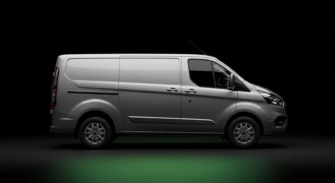 Medium van — plain unbranded vehicle a Drevo courier may drive